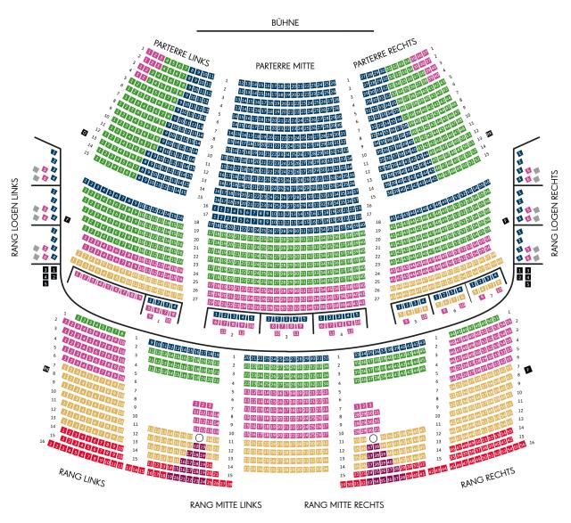 Saalplan Großes Festspielhaus